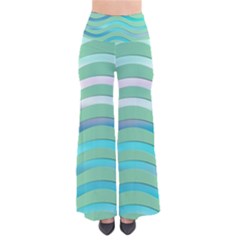 Abstract Digital Waves Background Pants by BangZart