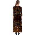 Fractal 3d Render Design Backdrop Button Up Boho Maxi Dress View2