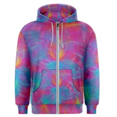 Abstract Fantastic Fractal Gradient Men s Zipper Hoodie by BangZart