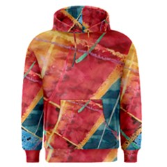 Painting Watercolor Wax Stains Red Men s Pullover Hoodie by BangZart