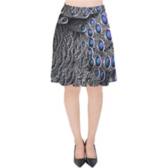 Feather Bird Bird Feather Nature Velvet High Waist Skirt by BangZart