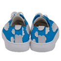 Clouds Sky Background Comic Kids  Low Top Canvas Sneakers View4