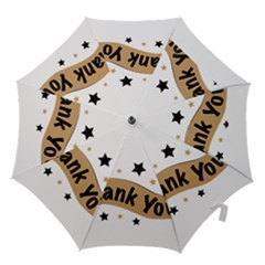 Thank You Lettering Thank You Ornament Banner Hook Handle Umbrellas (medium) by BangZart