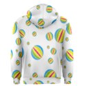 Balloon Ball District Colorful Men s Zipper Hoodie View2