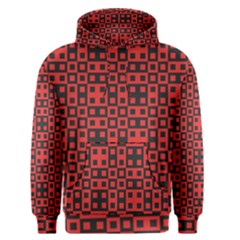 Abstract Background Red Black Men s Pullover Hoodie by BangZart