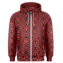 Abstract Background Red Black Men s Zipper Hoodie by BangZart