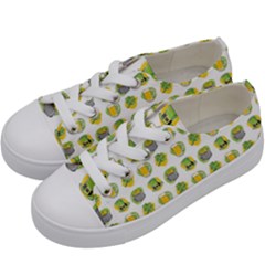 St Patrick S Day Background Symbols Kids  Low Top Canvas Sneakers by BangZart