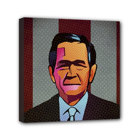 George W Bush Pop Art President Usa Canvas Travel Bag by BangZart