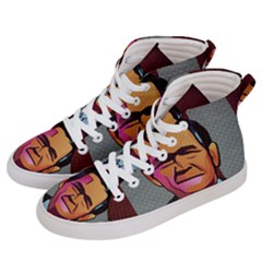 George W Bush Pop Art President Usa Women s Hi-top Skate Sneakers by BangZart