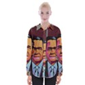 George W Bush Pop Art President Usa Womens Long Sleeve Shirt View1