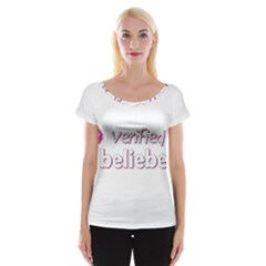 Verified Belieber Cap Sleeve Tops by Valentinaart