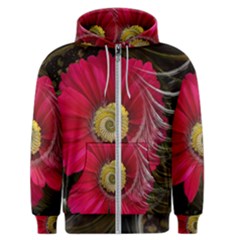 Fantasy Flower Fractal Blossom Men s Zipper Hoodie by BangZart