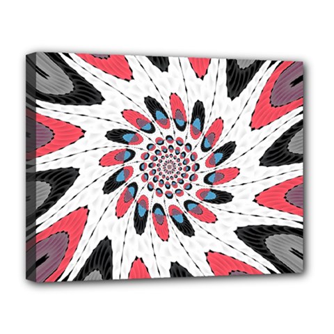 High Contrast Twirl Canvas 14  X 11  by linceazul