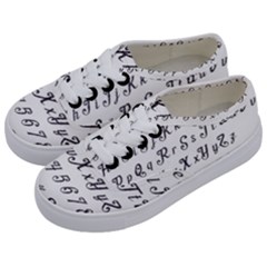 Font Lettering Alphabet Writing Kids  Classic Low Top Sneakers by Celenk