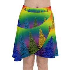 Christmas Colorful Rainbow Colors Chiffon Wrap by Celenk