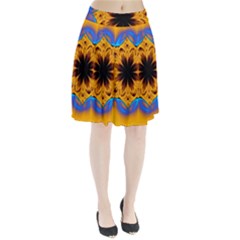 Digital Art Fractal Artwork Flower Pleated Skirt by Celenk