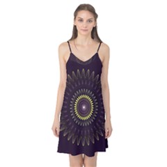 Fractal Purple Mandala Violet Camis Nightgown by Celenk