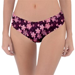 Cherry Blossoms Japanese Style Pink Reversible Classic Bikini Bottoms by Celenk