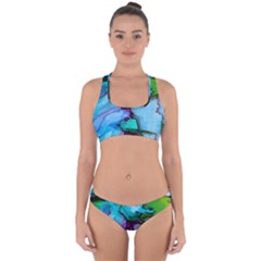 Abstract Painting Art Cross Back Hipster Bikini Set by Celenk