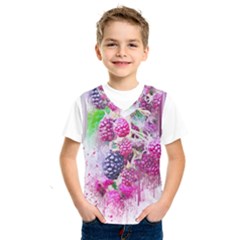 Blackberry Fruit Art Abstract Kids  Sportswear by Celenk