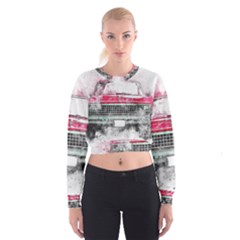 Car Old Car Art Abstract Cropped Sweatshirt by Celenk