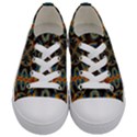 Tapestry Pattern Kids  Low Top Canvas Sneakers View1