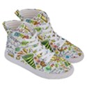 Doodle New Year Party Celebration Women s Hi-Top Skate Sneakers View3