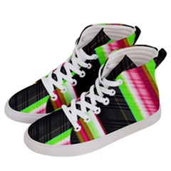 Abstract Background Pattern Textile Men s Hi-top Skate Sneakers by Celenk