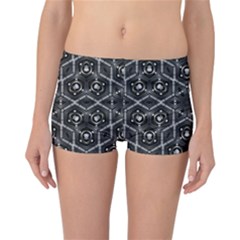 Design Art Pattern Decorative Reversible Boyleg Bikini Bottoms by Celenk