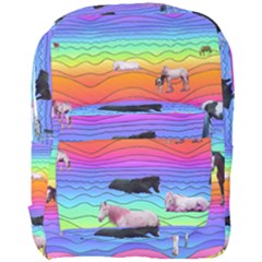 Horses In Rainbow Full Print Backpack by CosmicEsoteric