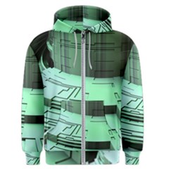 Futuristic Urban Architecture Men s Zipper Hoodie by Celenk