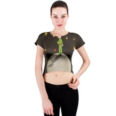 The Little Prince Crew Neck Crop Top by Valentinaart