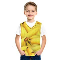 Yellow Banana Fruit Vegetarian Natural Kids  Sportswear by Celenk