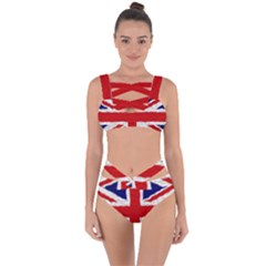 Union Jack Flag National Country Bandaged Up Bikini Set  by Celenk