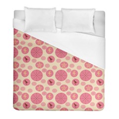 Cream Retro Dots Duvet Cover (full/ Double Size) by snowwhitegirl