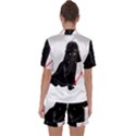 Darth Vader Cat Satin Short Sleeve Pyjamas Set View2