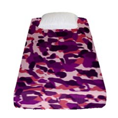 Pink Camo Fitted Sheet (single Size) by snowwhitegirl