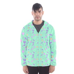 Mint Heart Cherries Hooded Wind Breaker (men) by snowwhitegirl