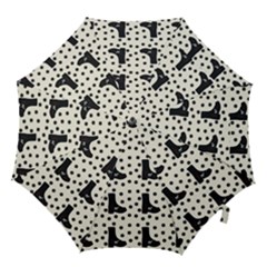 Deer Boots White Black Hook Handle Umbrellas (large) by snowwhitegirl