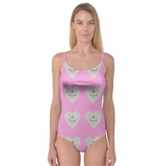 Cupcake Pink Grey Camisole Leotard  by snowwhitegirl