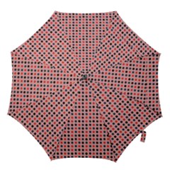 Grey Red Eggs On Pink Hook Handle Umbrellas (large) by snowwhitegirl