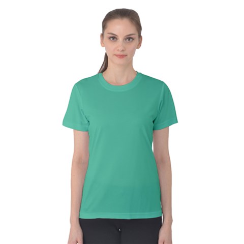 Seafoamy Green Women s Cotton Tee by snowwhitegirl