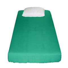 Seafoamy Green Fitted Sheet (single Size) by snowwhitegirl