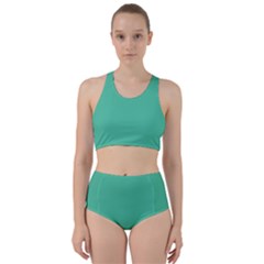 Seafoamy Green Racer Back Bikini Set by snowwhitegirl