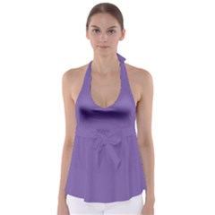 Purple Star Babydoll Tankini Top by snowwhitegirl