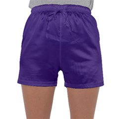 Dark Grape Purple Sleepwear Shorts by snowwhitegirl