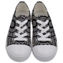 Wavy Panels Kids  Low Top Canvas Sneakers View1