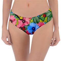 Floral Scene Reversible Classic Bikini Bottoms by linceazul