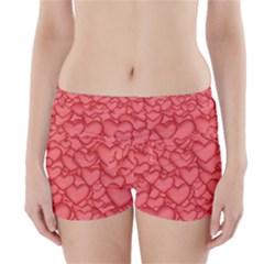 Background Hearts Love Boyleg Bikini Wrap Bottoms by Nexatart