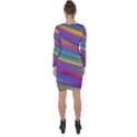 Colorful Background Asymmetric Cut-Out Shift Dress View2